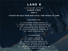 Tablet Screenshot of lane8music.com